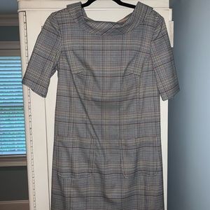 Professional checkered dress